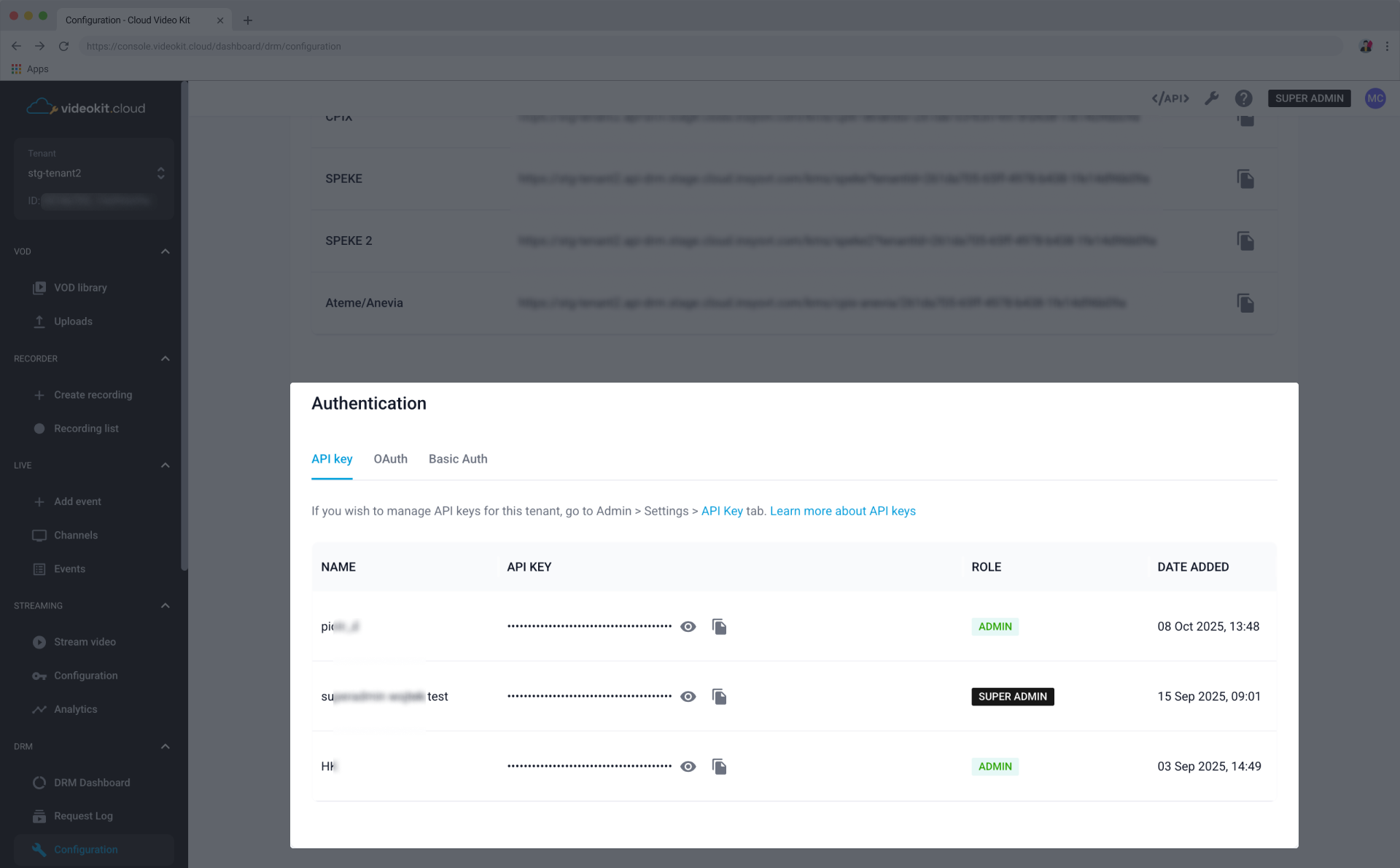 DRM Dashboard Overview