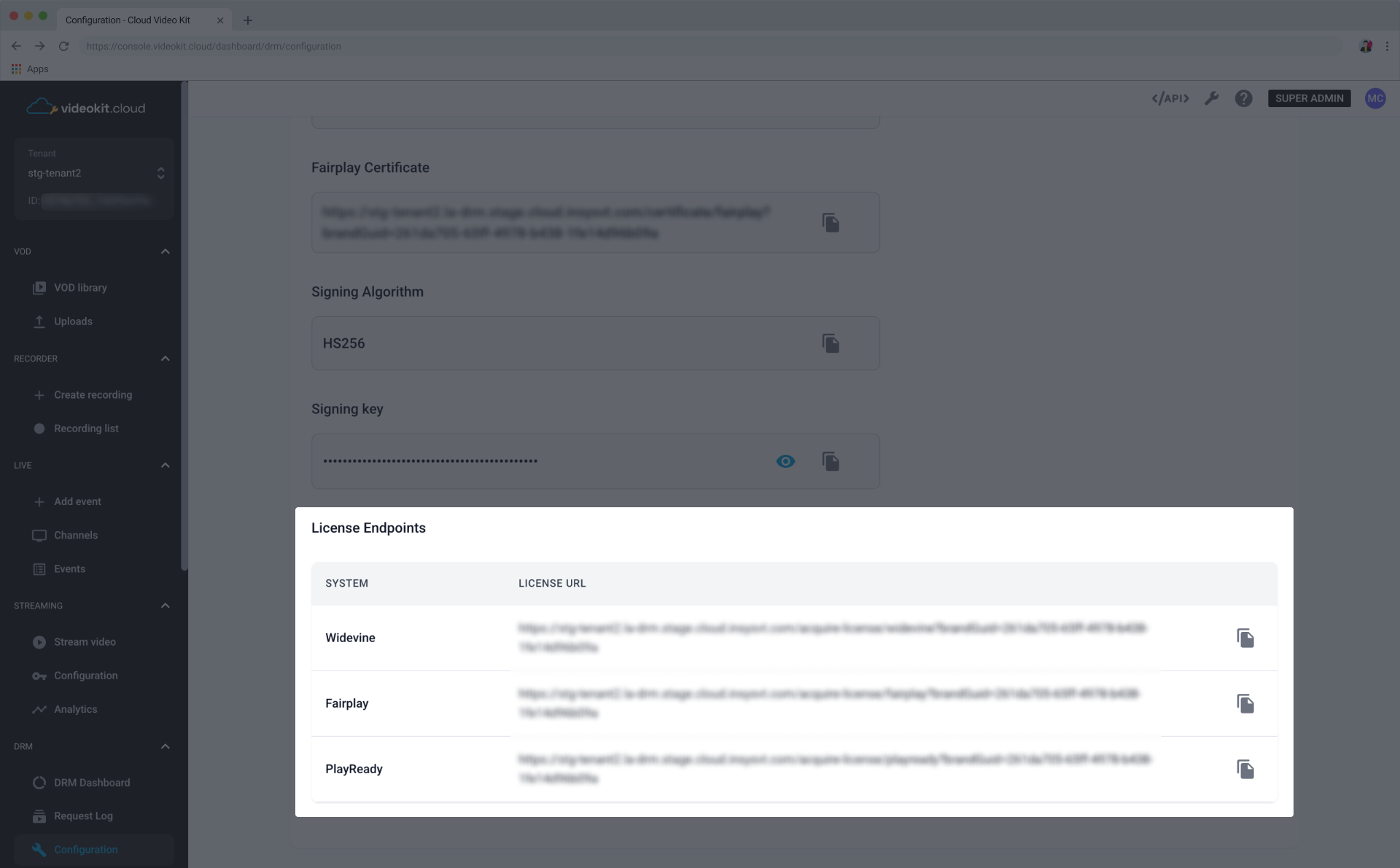DRM Dashboard Overview