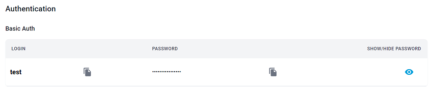 Basic Auth Credentials Table