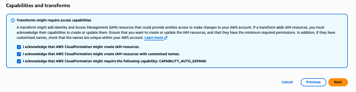 Capabilities and transforms