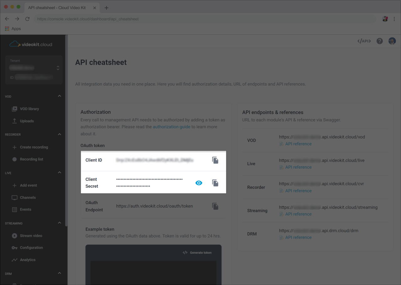 OAuth Credentials