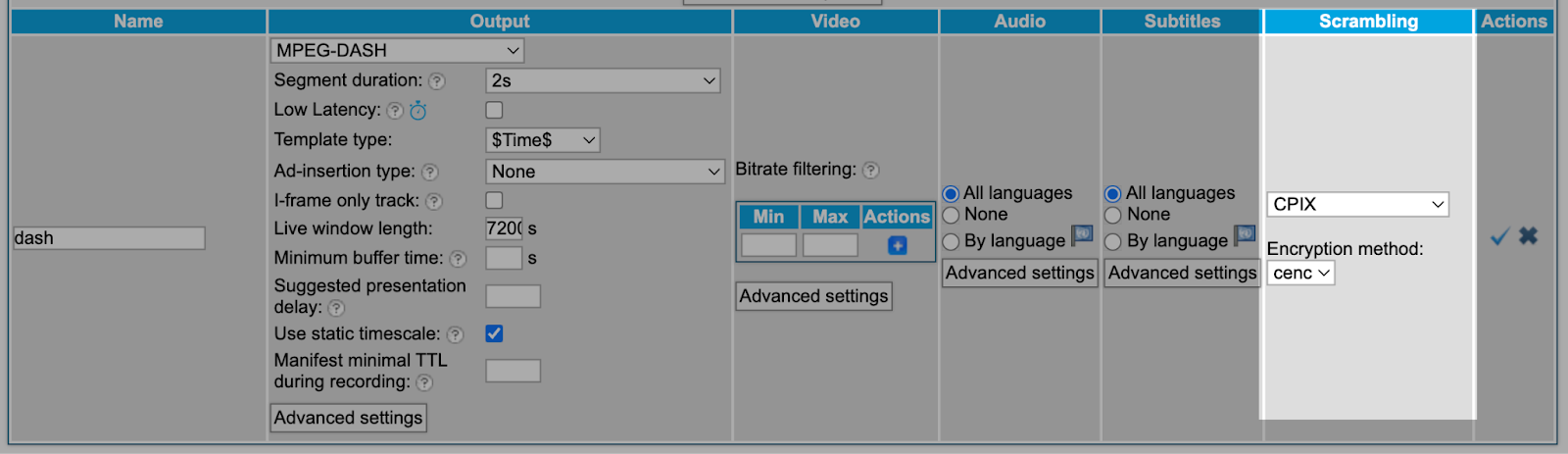 Enabling CPIX MPEG-DASH