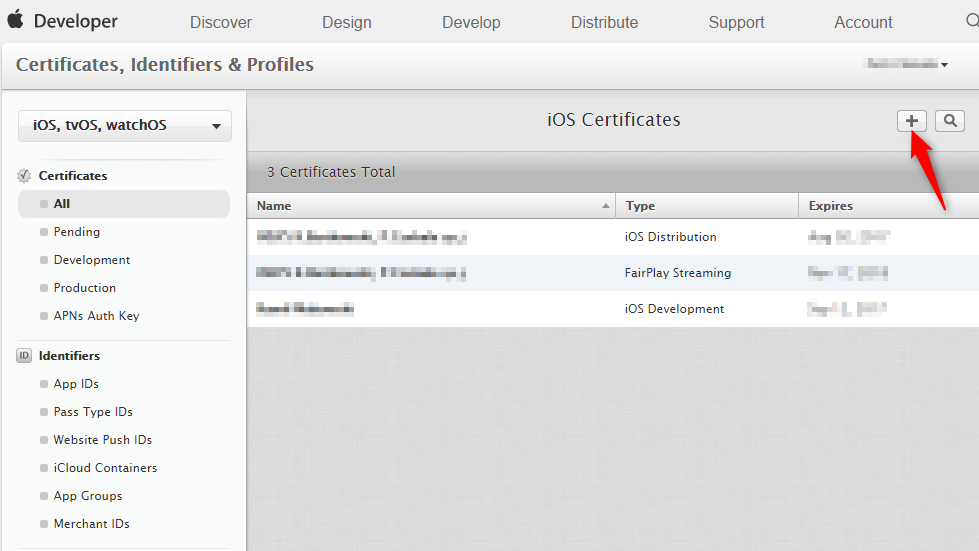 Apple Developer account
