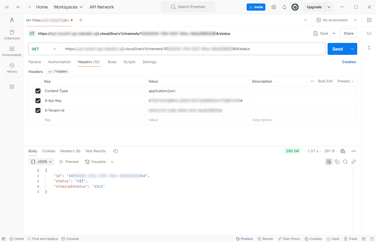Get Channel Status Example