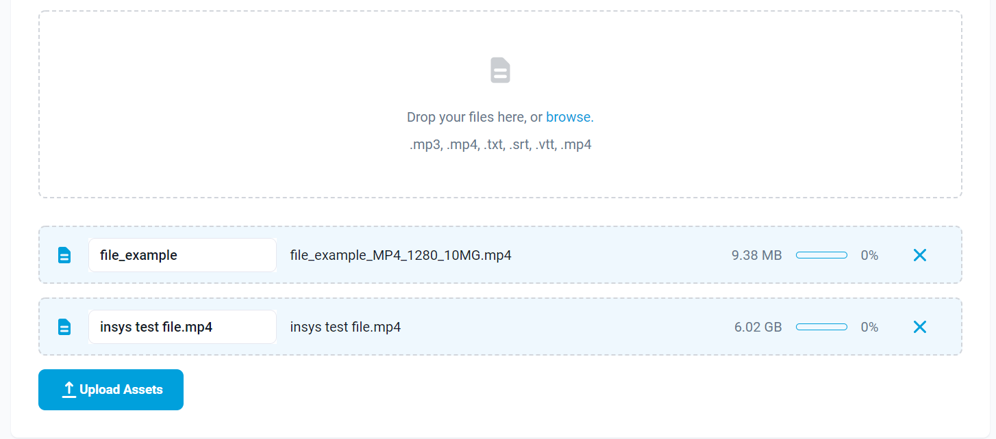 Uploading list