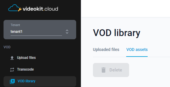 VOD tabs